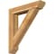 Ekena Millwork Traditional Slat Rough Sawn Bracket w/ Offset Brace, Western Red Cedar, 8"W x 40"D x 44"H BKT0806X40X44TRA06RWR - alternate 1